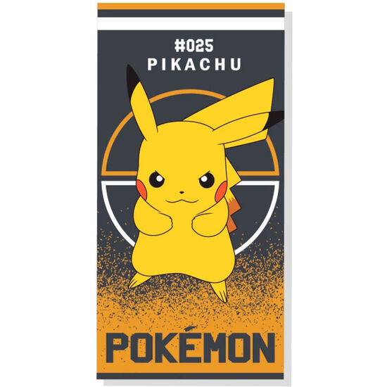 TOALLA PIKACHU POKEMON ALGODON image 0