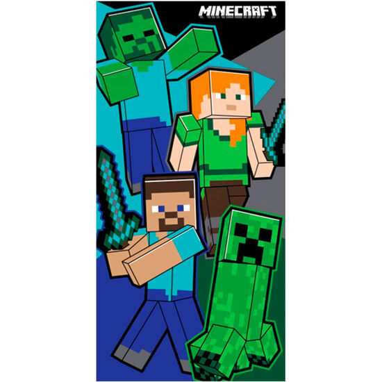 TOALLA MINECRAFT ALGODON image 0