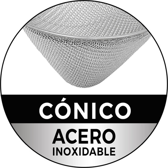COLADOR ACERO INOX 10CM CONICO WOOOW image 2