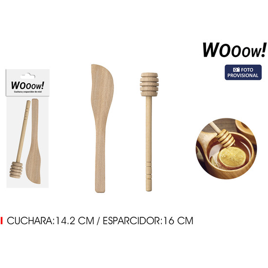 SET 2 CUCHARAS MIEL WOOOW image 0