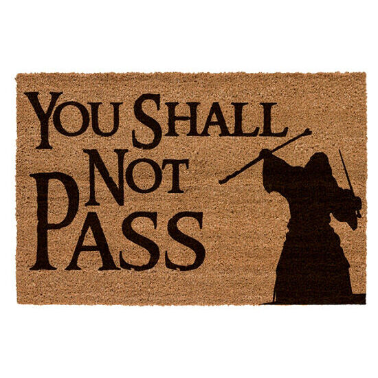 FELPUDO YOU SHALL NOT PASS EL SEÑOR DE LOS ANILLOS image 0