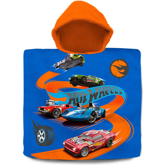 PONCHO TOALLA HOT WHEELS ALGODON image 0