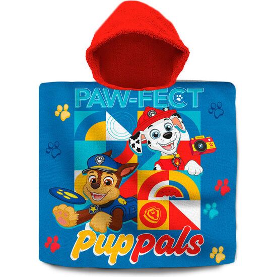 PONCHO TOALLA PATRULLA CANINA PAW PATROL ALGODON image 0