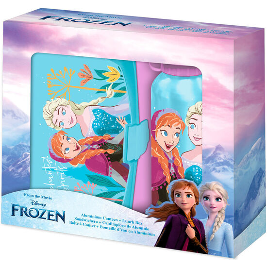 BLISTER SANDWICHERA + CANTIMPLORA ALUMINIO FROZEN DISNEY 500ML image 1