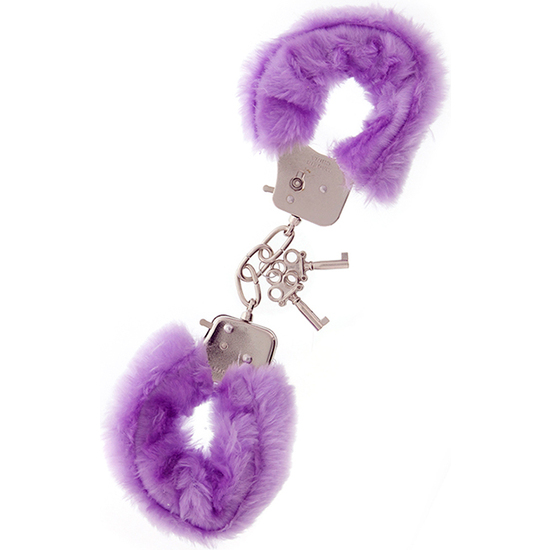 DREAM TOYS HANDCUFFS WITH PLUSH LAVENDER image 0