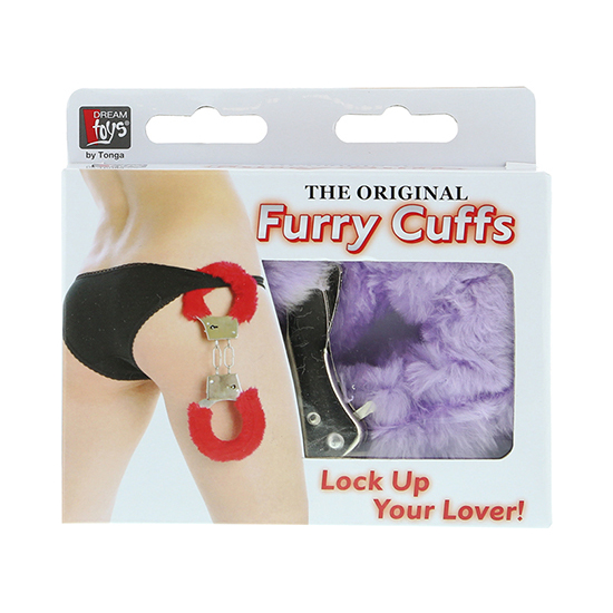 DREAM TOYS HANDCUFFS WITH PLUSH LAVENDER image 1