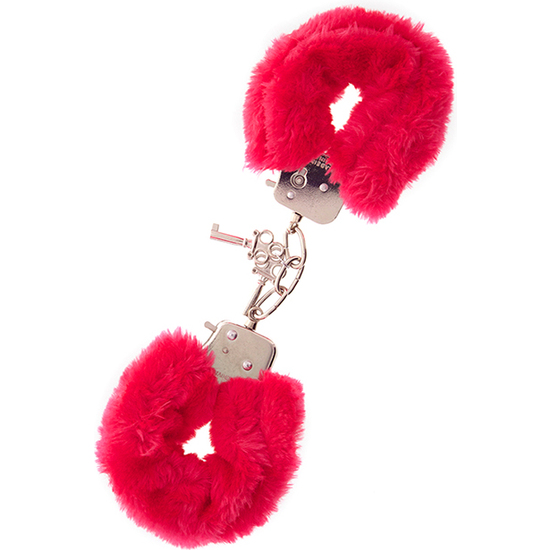 DREAM TOYS HANDCUFFS WITH PLUSH RED image 0