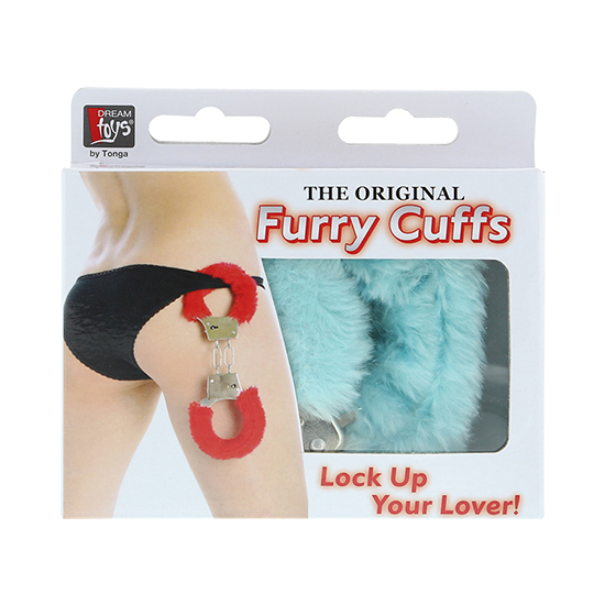 DREAM TOYS HANDCUFFS WITH PLUSH BLUE image 1
