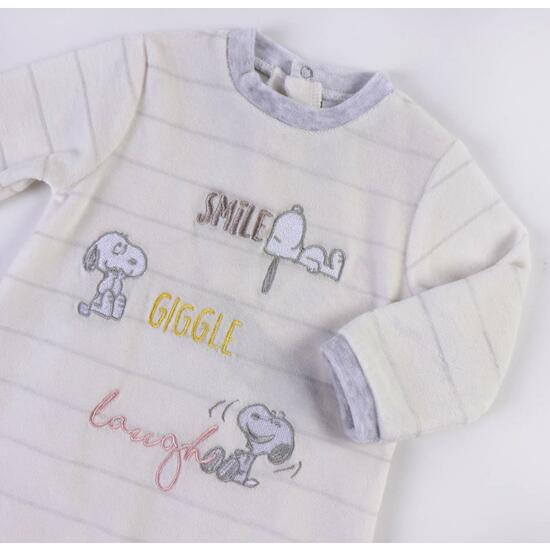 PELELE VELOUR COTTON SNOOPY GRAY image 2