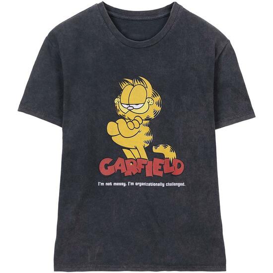 CAMISETA CORTA SINGLE JERSEY GARFIELD BLACK image 0