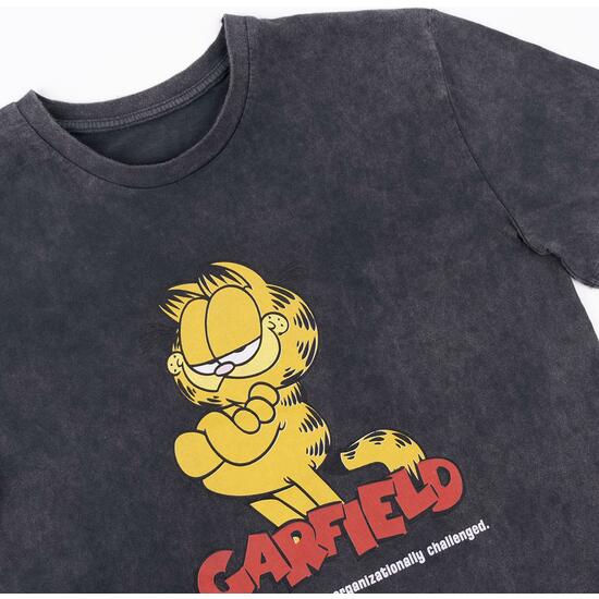 CAMISETA CORTA SINGLE JERSEY GARFIELD BLACK image 2