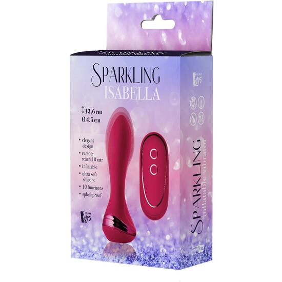 SPARKLING INFLATABLE REMOTE VIBRATOR ISABELLA image 4