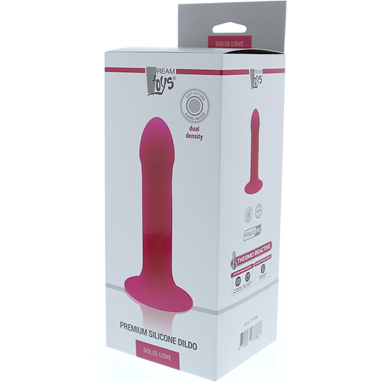 SOLID LOVE PREMIUM DILDO 7INCH PINK image 3