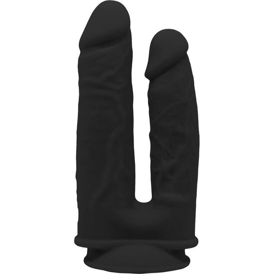 REAL LOVE DUAL DENSITY DOUBLE PENETRATOR BLACK image 0