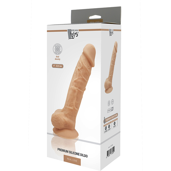 REAL LOVE DILDO 9INCH FLESH image 1