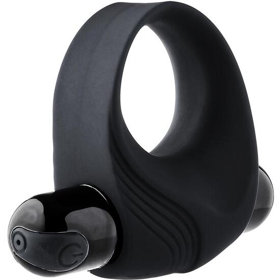RAMROD VIBRATING COCKRING WITH BIG BULLET BLACK image 1