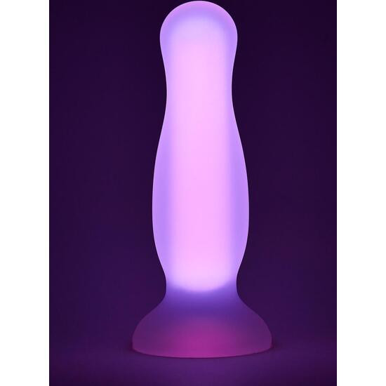 RADIANT SOFT SILICONE GLOW IN THE DARK PLUG LARGE PINK image 0