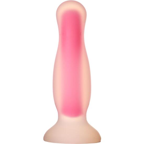 RADIANT SOFT SILICONE GLOW IN THE DARK PLUG LARGE PINK image 1