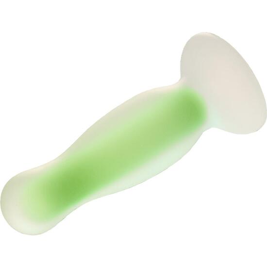 RADIANT SOFT SILICONE GLOW IN THE DARK PLUG SMALL GREEN image 3