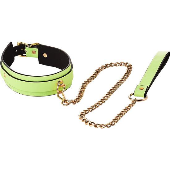 RADIANT COLLAR AND LEASH GLOW IN THE DARK GREEN image 2