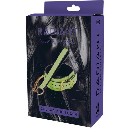RADIANT COLLAR AND LEASH GLOW IN THE DARK GREEN image 4