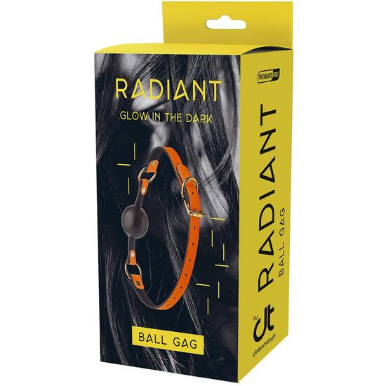 RADIANT BALL GAG GLOW IN THE DARK ORANGE image 3