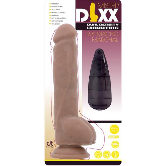 MR.DIXX MACHO MARSHAL 9,4 DUAL DENSITY VIBRATING DILDO image 2