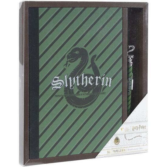 SET DE PAPELERÍA HARRY POTTER SLYTHERIN GREEN image 0