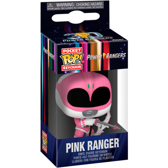 LLAVERO POCKET POP POWER RANGERS 30TH ANNIVERSARY PINK RANGER image 0