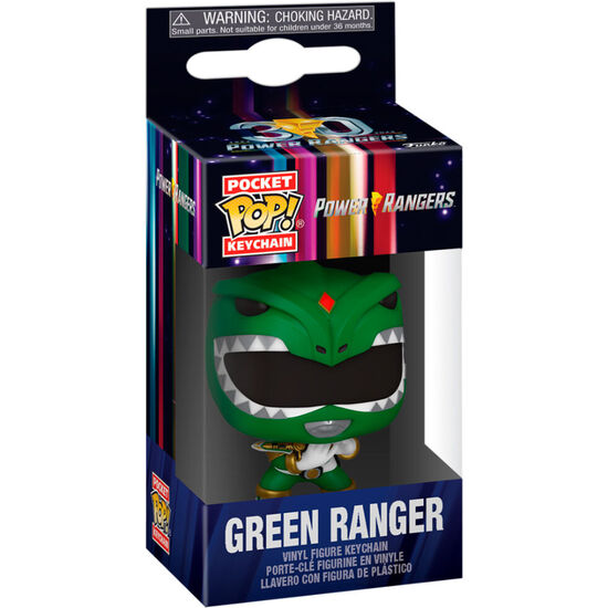 LLAVERO POCKET POP POWER RANGERS 30TH ANNIVERSARY GREEN RANGER image 1