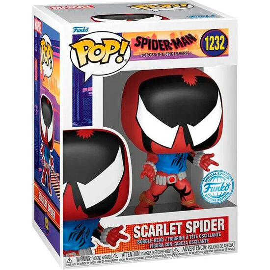 FIGURA POP SPIDERMAN SCARLET SPIDER EXCLUSIVE image 0