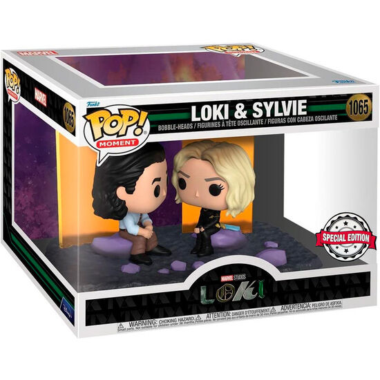 FIGURA POP MOMENT MARVEL LOKI - LOKI AND SYLVIE EXCLUSIVE image 0