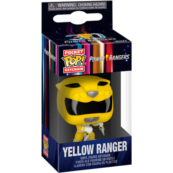 LLAVERO POCKET POP POWER RANGERS 30TH ANNIVERSARY YELLOW RANGER image 1