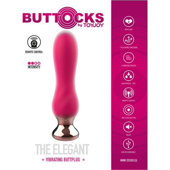 TOYJOY - THE ELEGANT BUTTPLUG - PINK image 4