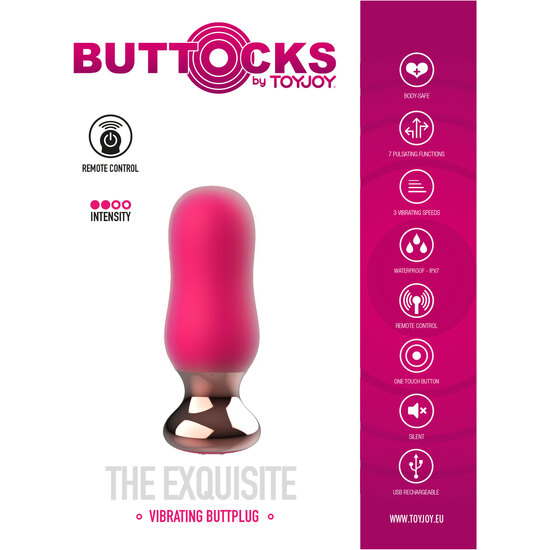 TOYJOY - THE EXQUISITE BUTTPLUG - PINK image 4