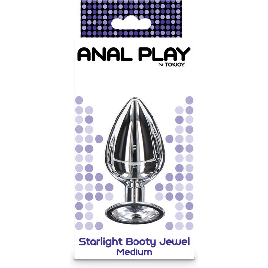 TOYJOY - STARLIGHT BOOTY JEWEL MEDIUM - SILVER image 1