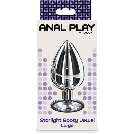 TOYJOY - STARLIGHT BOOTY JEWEL LARGE - SILVER image 1