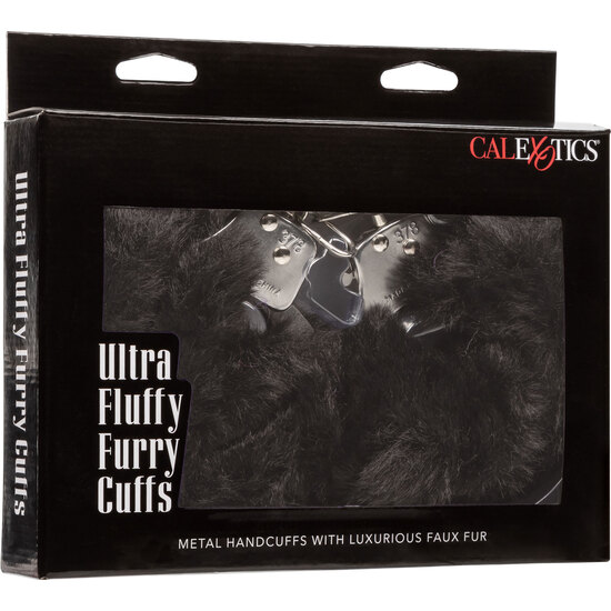 CALEXOTICS - ULTRA FLUFFY FURRY CUFFS - BLACK image 1