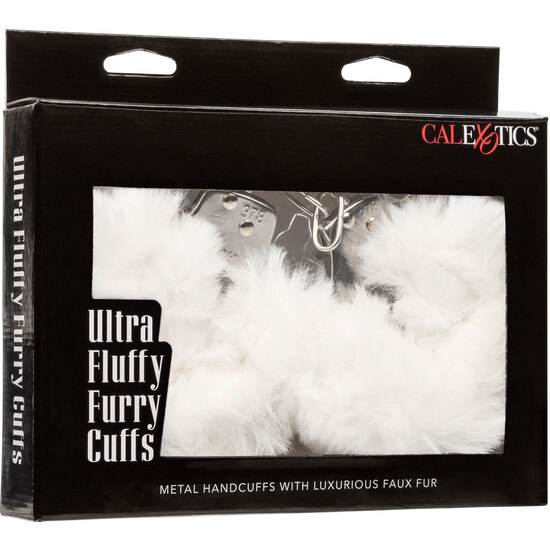 CALEXOTICS - ULTRA FLUFFY FURRY CUFFS - WHITE image 1