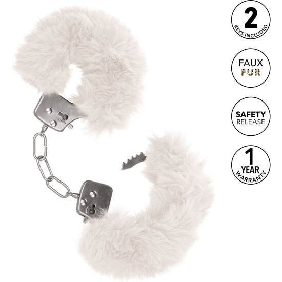 CALEXOTICS - ULTRA FLUFFY FURRY CUFFS - WHITE image 3