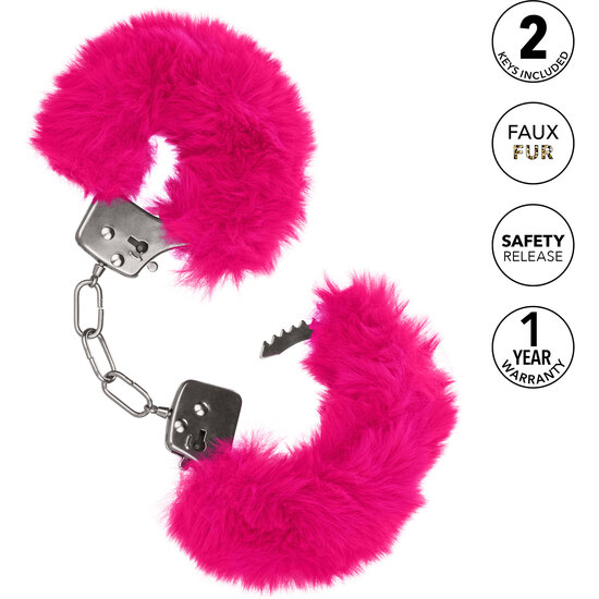 CALEXOTICS - ULTRA FLUFFY FURRY CUFFS - PINK image 3