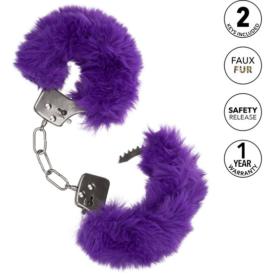 CALEXOTICS - ULTRA FLUFFY FURRY CUFFS - PURPLE image 3