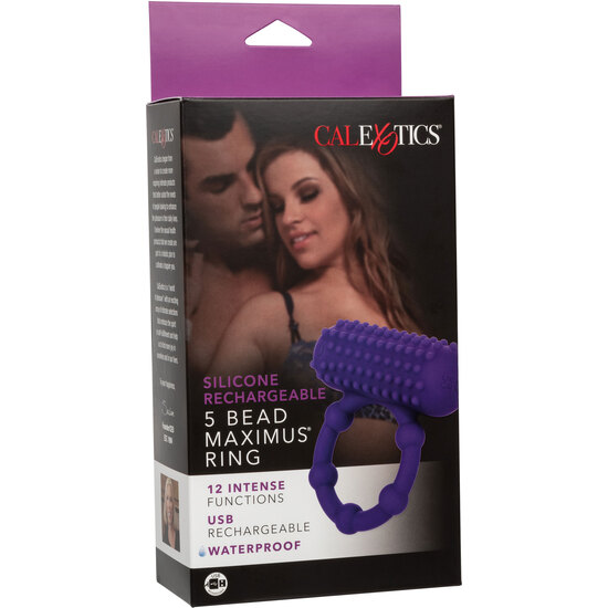 CALEXOTICS - 5 BEAD MAXIMUS RING - PURPLE image 1