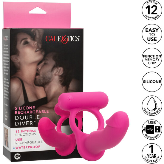 CALEXOTICS - DOUBLE DIVER - PINK image 3