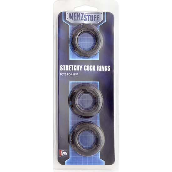 MENZSTUFF STRETCHY COCK RINGS SMOKE image 1