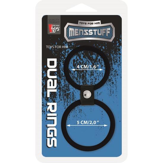 MENZSTUFF DUAL RINGS BLACK image 1