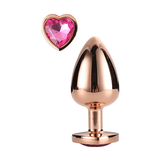 GLEAMING LOVE ROSE GOLD PLUG SMALL image 0