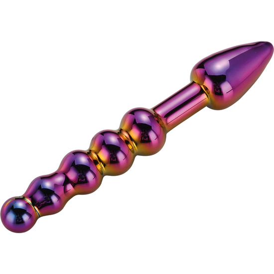 GLAMOUR GLASS RIDGED ANAL DILDO image 1