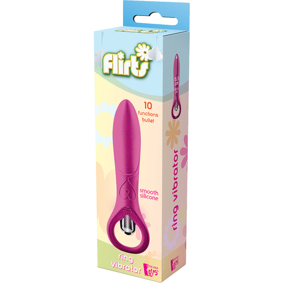 FLIRTS 10 FUNCTIONS RING VIBRATOR PINK image 4