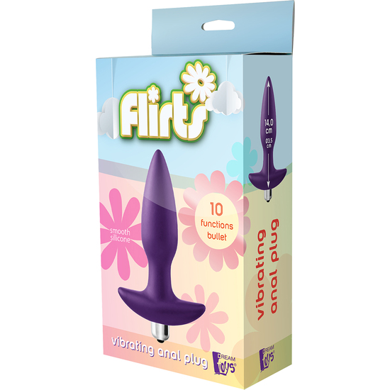 FLIRTS 10 FUNCTIONS VIBRATING PLUG PURPLE image 4